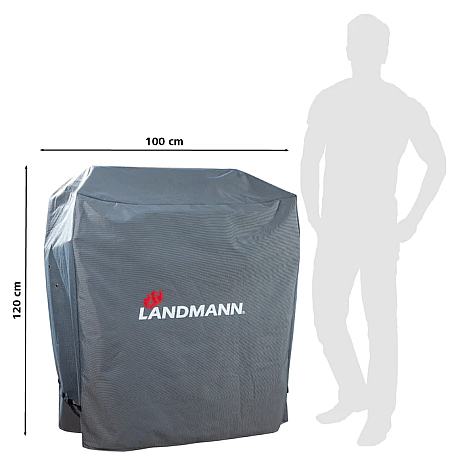 Landmann - Premium Grillöverdrag L - Extra slitstarkt grillöverdrag 100 x 120 x 60 cm