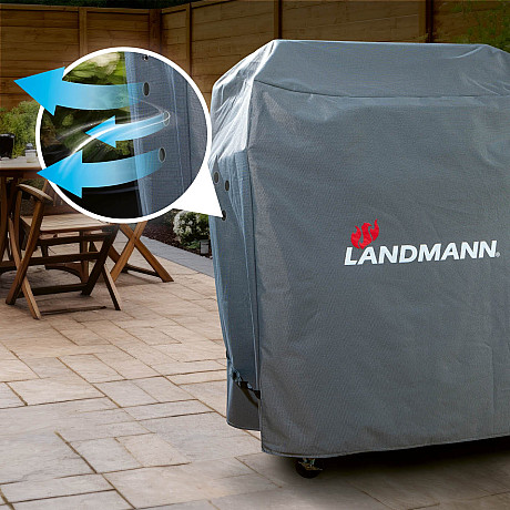 Landmann - Premium Grillöverdrag L - Extra slitstarkt grillöverdrag 100 x 120 x 60 cm