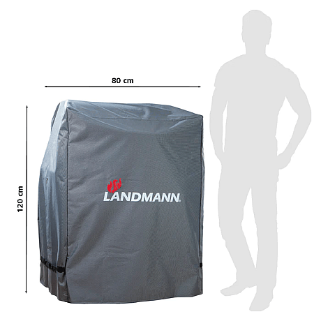 Landmann - Premium Grillöverdrag M - Extra slitstarkt grillöverdrag 80 x 120 x 60 cm