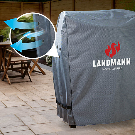 Landmann - Premium Grillöverdrag M - Extra slitstarkt grillöverdrag 80 x 120 x 60 cm