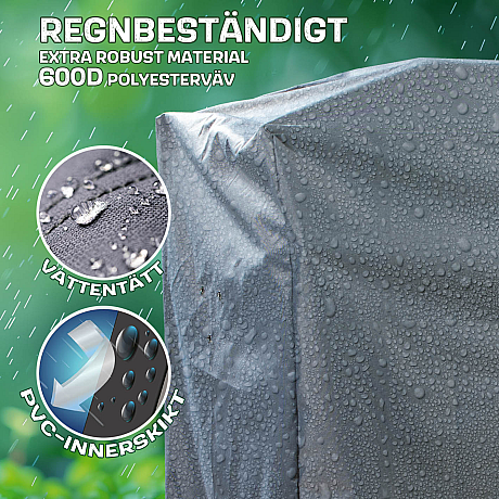 Landmann - Premium Grillöverdrag XL - Extra slitstarkt grillöverdrag 145 x 120 x 60 cm