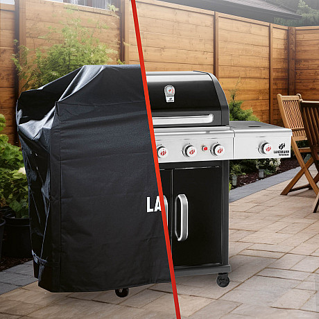 Landmann - Premium Grillöverdrag XL Svart - Extra slitstarkt grillöverdrag 145 x 120 x 60 cm