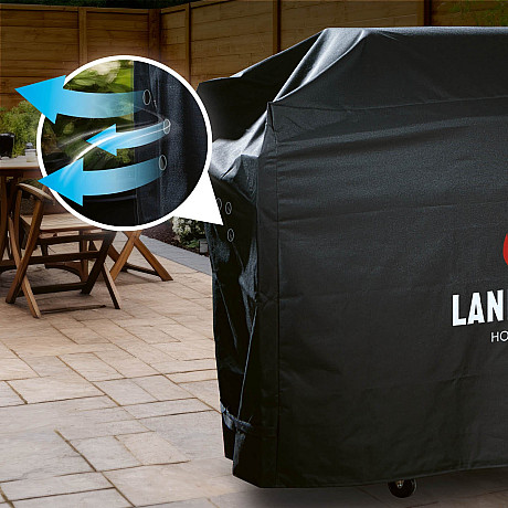 Landmann - Premium Grillöverdrag XL Svart - Extra slitstarkt grillöverdrag 145 x 120 x 60 cm