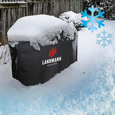 Landmann - Premium Grillöverdrag XL Svart - Extra slitstarkt grillöverdrag 145 x 120 x 60 cm