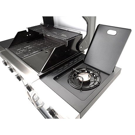 Landmann - Triton 4.1 CooK Rostfri - 4 brännare & sidokokplatta