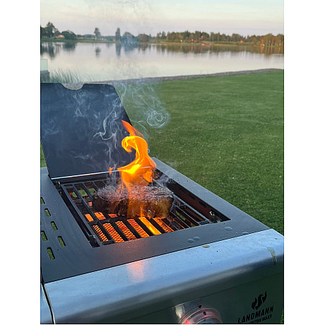 Landmann - Triton 4.1 MaxX Rostfri - 4 brännare & infraröd sidobrännare