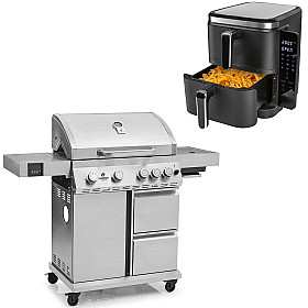  Landmann - Cool Steel 4.1 MaxX + Kochwerk - FryUp - 2X5L