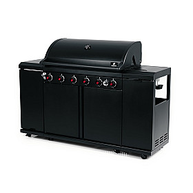 Gasolgrill Landmann - Outdoor Kitchen 6.1 MaxX Svart - 6 brännare, 800°C