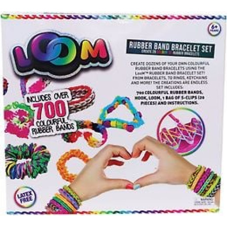 Liniex - Loom Bands Kit, 700 delar armbandskit Liniex - Loom Bands Kit, 700 delar armbandskit