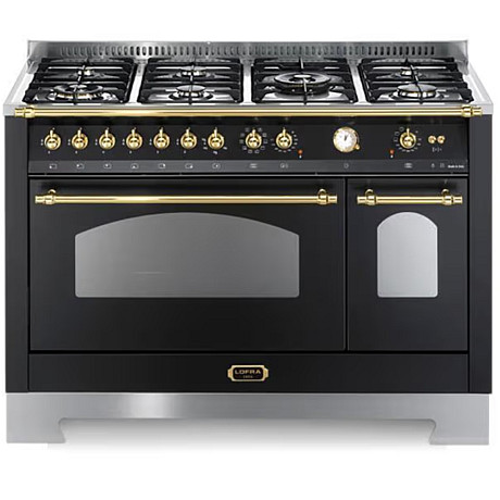 Lofra -  Gasspis Dolce Vita 120 cm (2 ugnar) (Svart/Mässing)