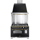 Lofra -  Gasspis Dolce Vita 120 cm (2 ugnar) (Svart/Mässing)