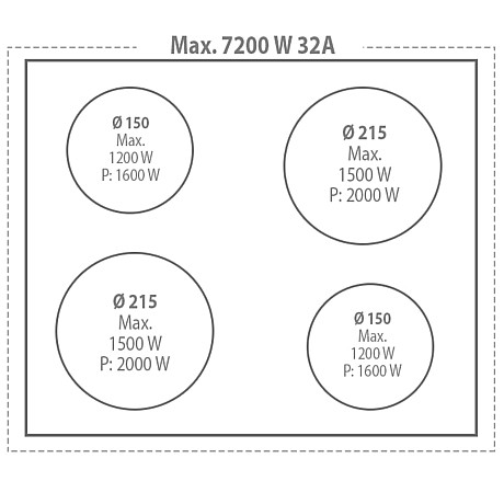 Lofra -  Induktionsspis Dolce Vita 60 cm 1 Ugn, Rostfri/Brons