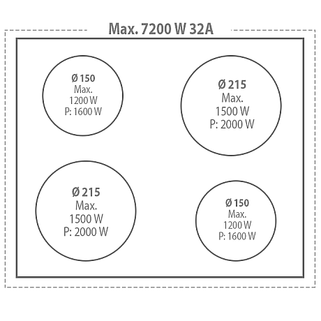 Lofra -  Induktionsspis Dolce Vita 60 cm 1 Ugn, Svart/Brons