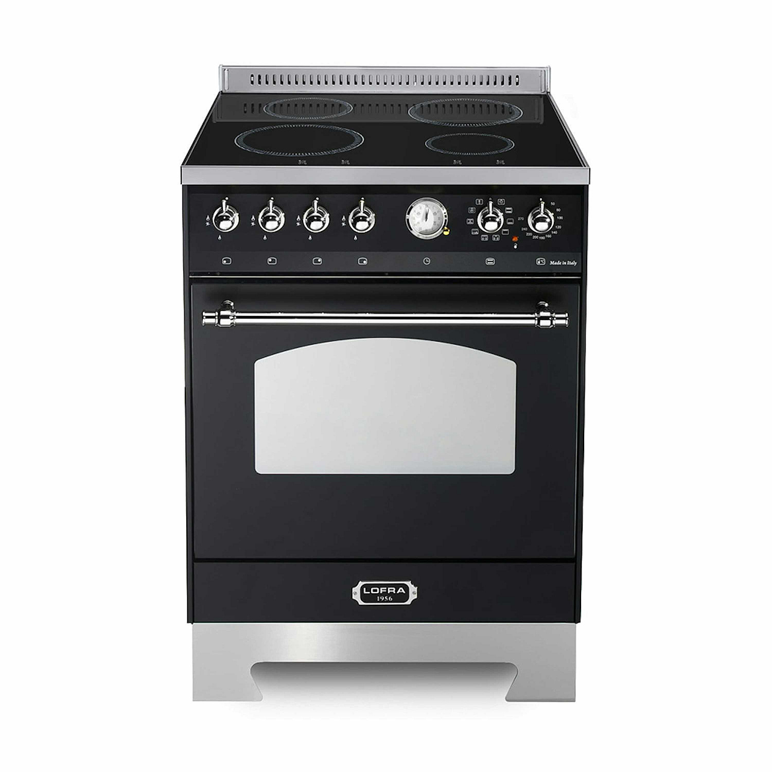 Lofra induktionsspis  induktionsspis dolce vita 60 cm 1 ugn, svart/krom