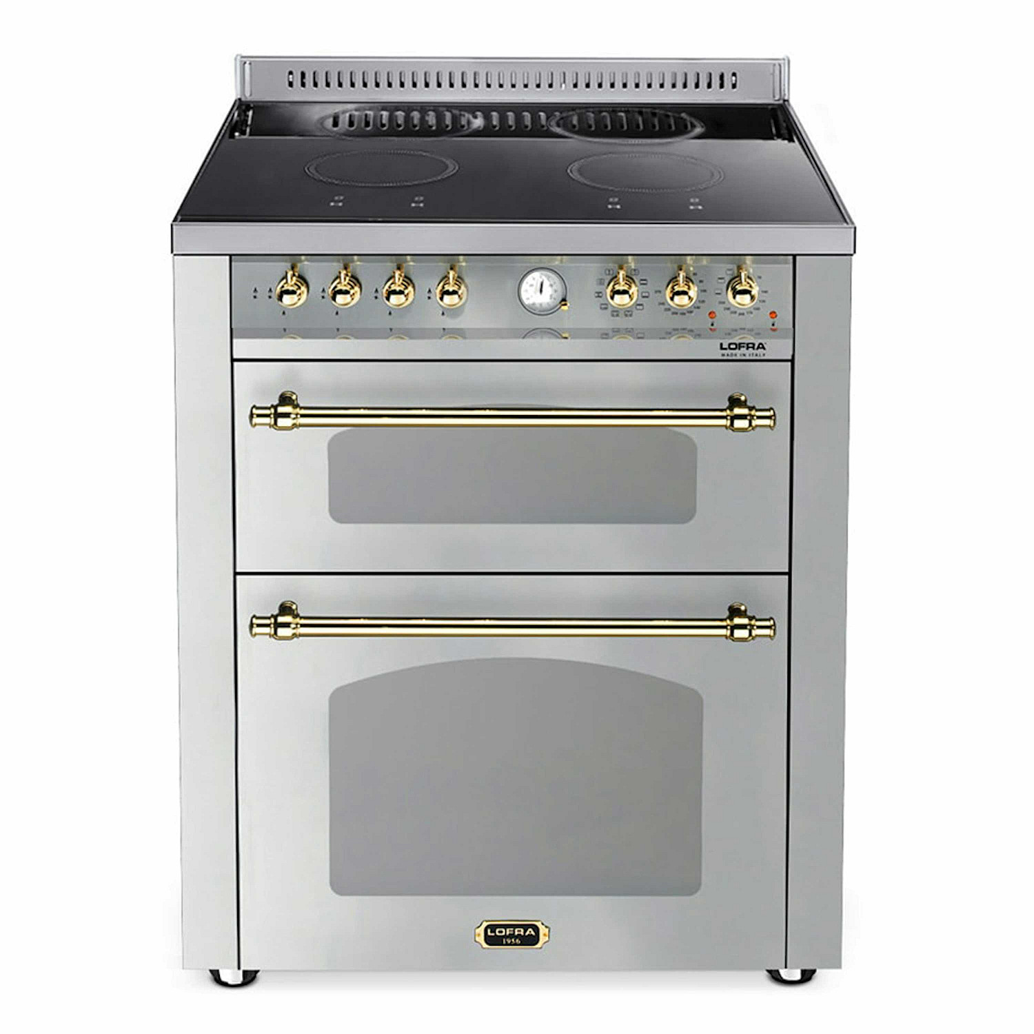 Lofra induktionsspis  induktionsspis dolce vita 70 cm 2 ugna rostfri/m&auml;ssing