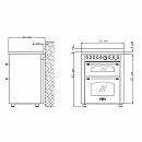 Lofra -  Induktionsspis Dolce Vita 70 cm 2 Ugna? Rostfri/Mässing