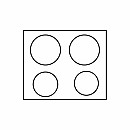 Lofra -  Induktionsspis Dolce Vita 70 cm (2 ugnar) (Svart/Brons)