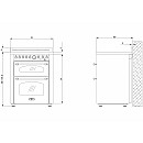 Lofra -  Induktionsspis Dolce Vita 70 cm 2 Ugnar,Rostfri