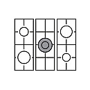 Lofra -  Gasspis Dolce Vita 70 cm 2 Ugnar, Svart/Brons