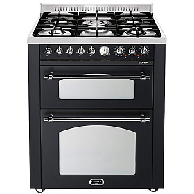 Gasspis Lofra - Dolce Vita 70 cm (2 ugnar) (Svart/Krom)