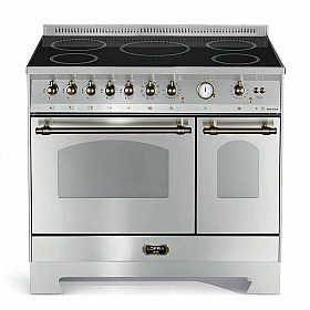 Induktionsspis Lofra -  Induktionsspis Dolce Vita 90 cm 2 Ugnar, Rostfri/Brons