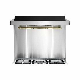 Tillbehör till spis Lofra -  Stänkskydd 90 cm (Chrome/Brassed) för spisar