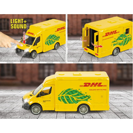 Majorette - Mercedes-Benz Sprinter DHL lastbil Majorette - Mercedes-Benz Sprinter DHL lastbil