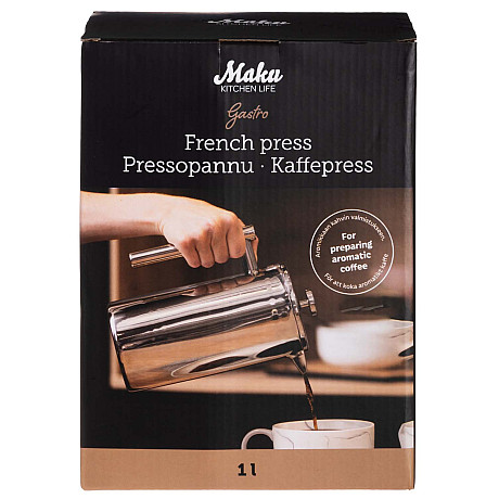 Maku - 613079 - Gastro kaffepress, stål 1 L