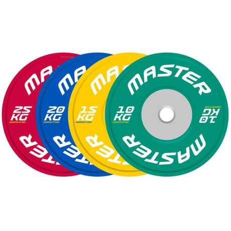 Master - Competition bumper plate 15 kg Master - Competition bumper plate 15 kg