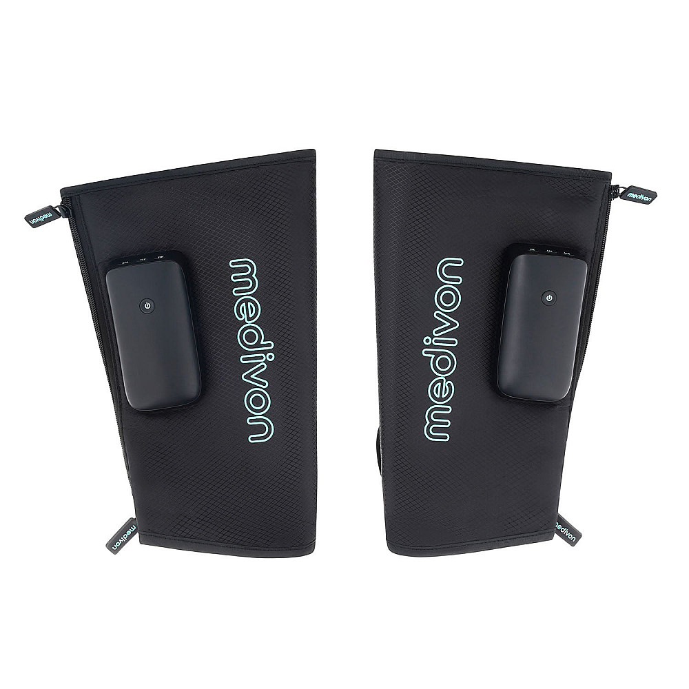 Medivon - FlowGo Duo kompressions massage med värme & batteridrift
