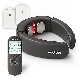 Medivon - Smart EMS nack massageapparat med värme & fjärrkontroll