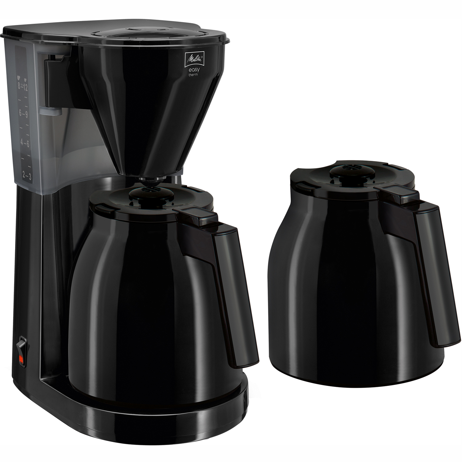 Melitta kaffebryggare easy 2.0 therm - med 2 kannor , svart