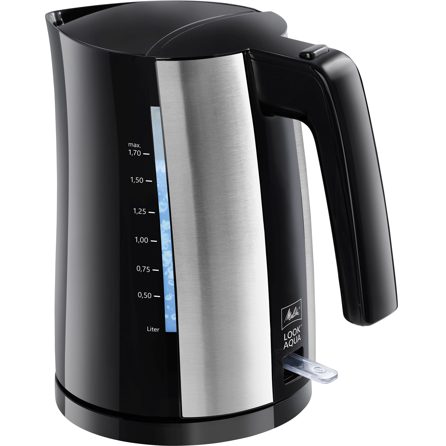 Melitta vattenkokare 22171 - svart, bl&aring; belysning
