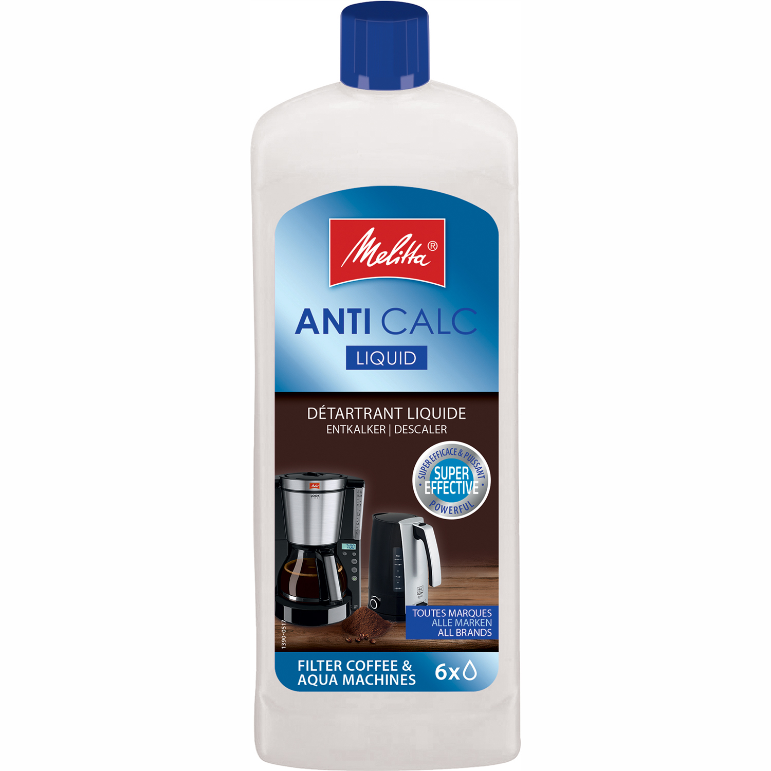 Melitta tillbeh&ouml;r kaffe avkalkning flytande 1x250ml