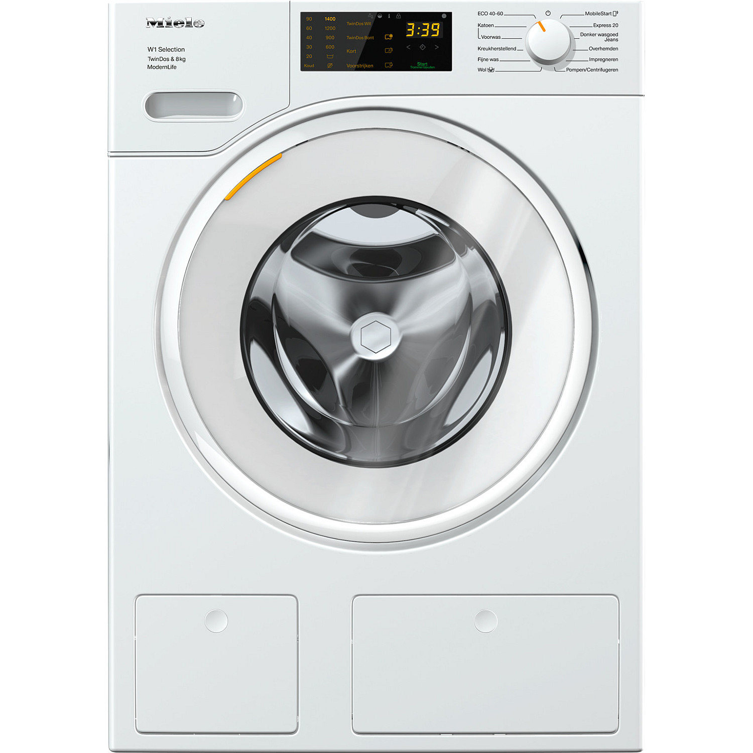 Miele frontmatad tvättmaskin wsd663wcs nds lw tdos & 8kg