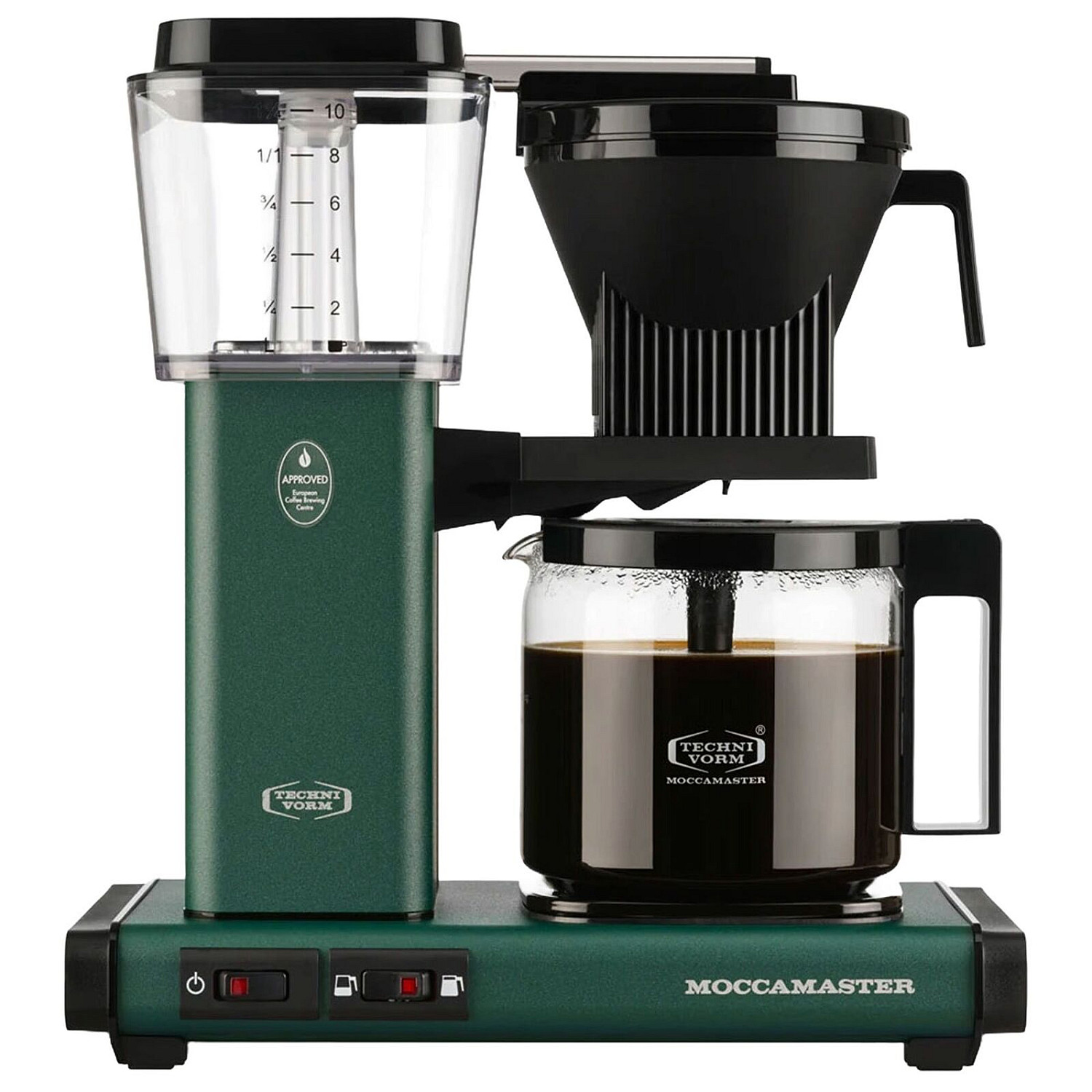 Moccamaster kaffebryggare optio kaffemaskin, forest green