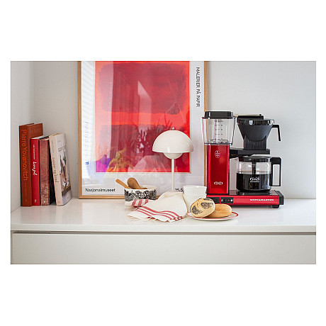 Moccamaster - Optio Kaffebryggare, Röd metallisk