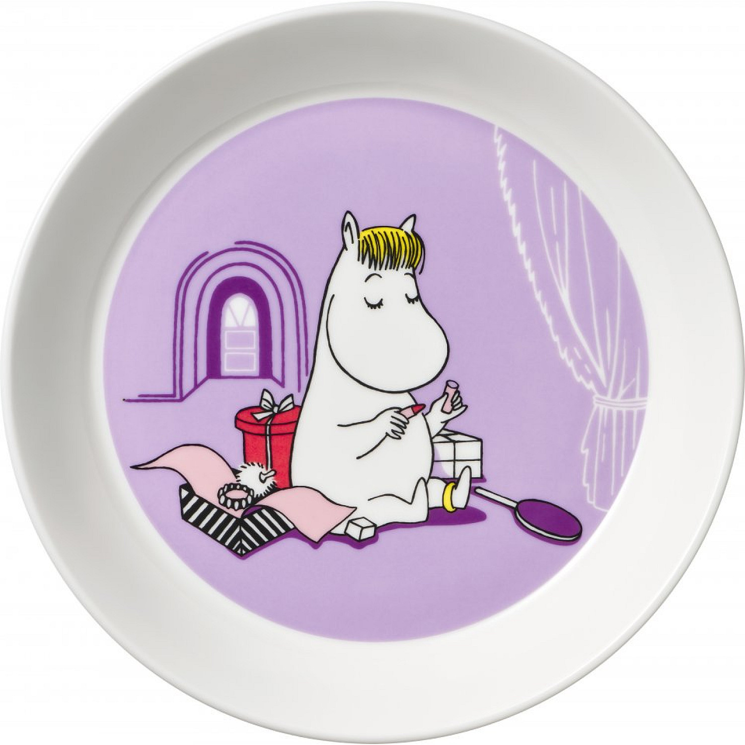 Moomin arabia tallrik mumin 1052347 tallrik snorkfr&ouml;ken 19 cm lila