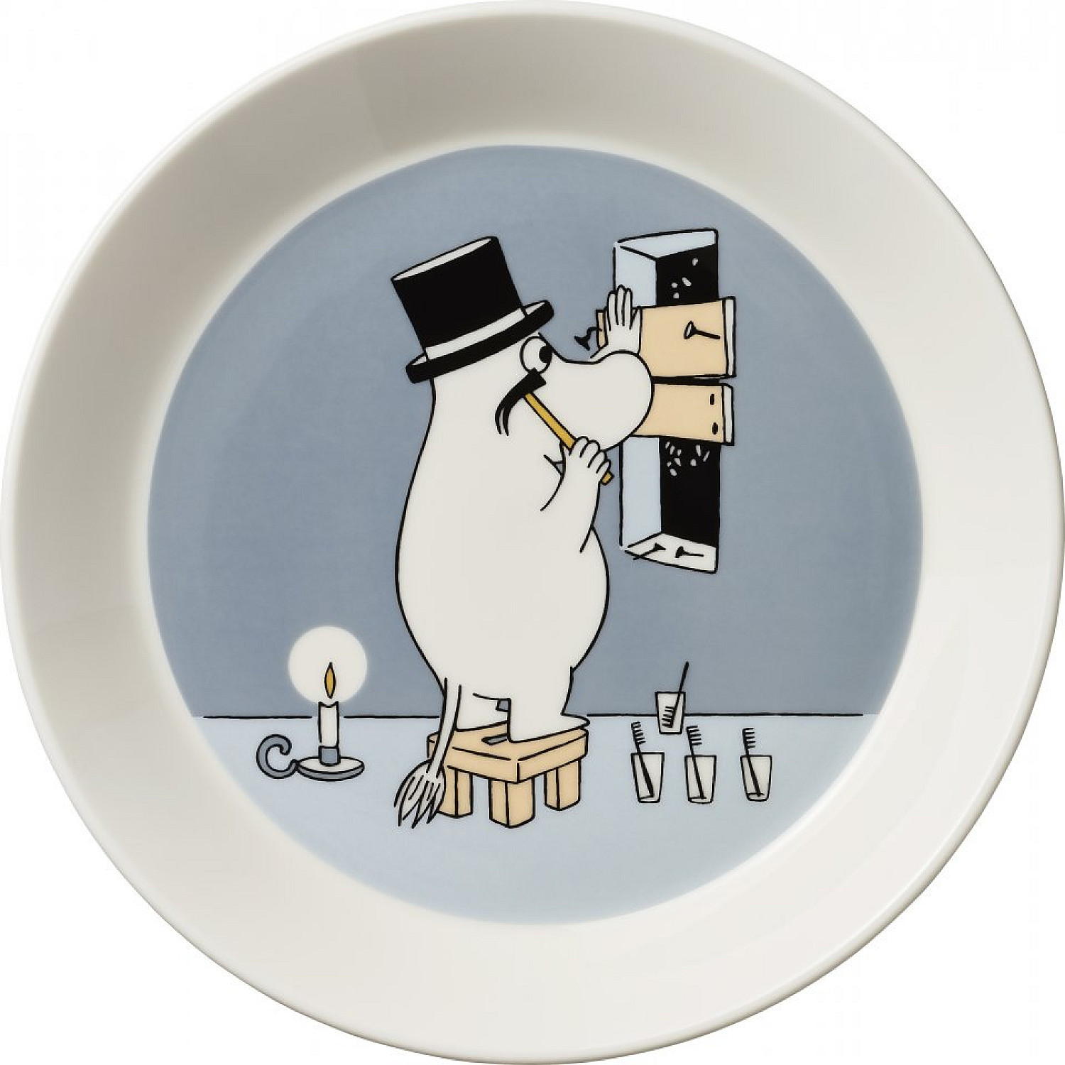 Moomin arabia tallrik mumin 1066913 tallrik 19 cm vitroporslin