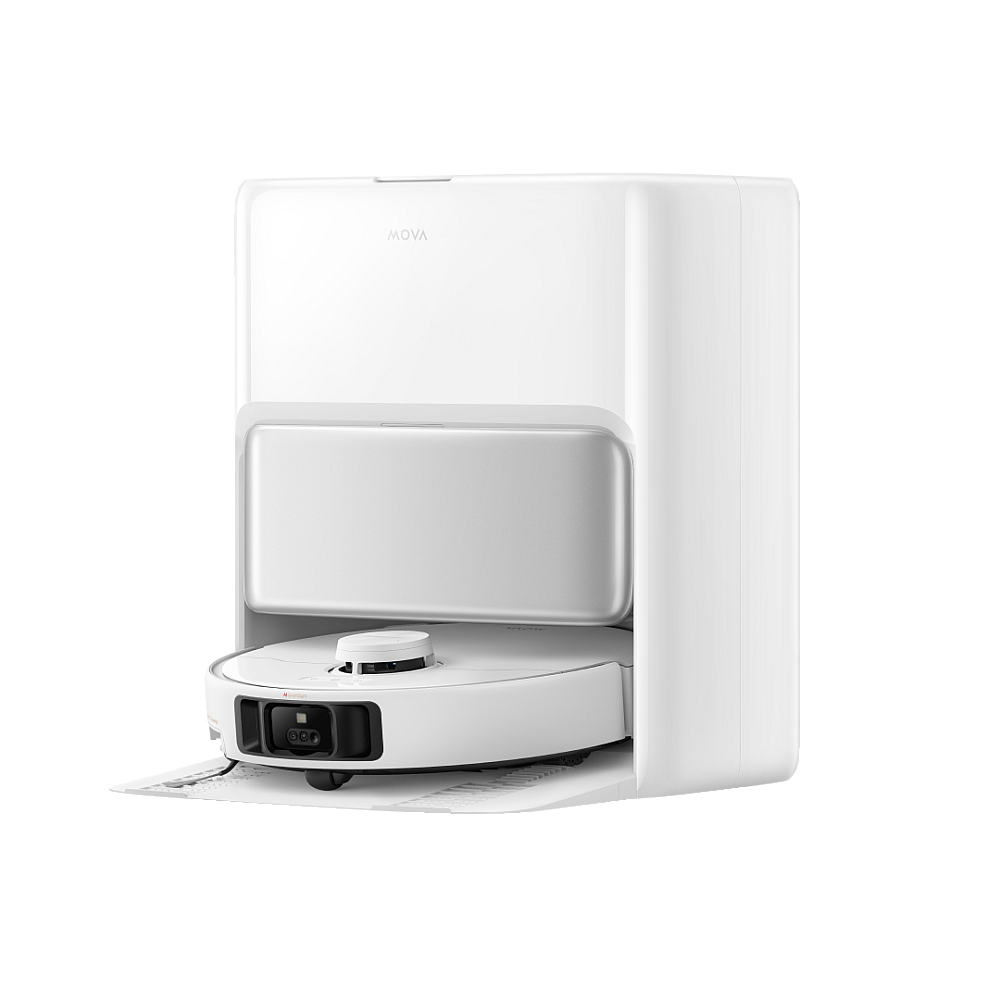 Mova - P50 Pro Ultra, 19000 Pa, mopp, automatisk dammtömning, vit