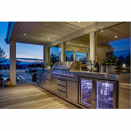 Myoutdoorkitchen -  Fristående Kylskåp classic line stainless 304SS