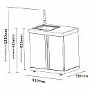 Myoutdoorkitchen - Diskbänk classic line stainless 304SS för utekök Myoutdoorkitchen - Diskbänk classic line stainless 304SS för utekök