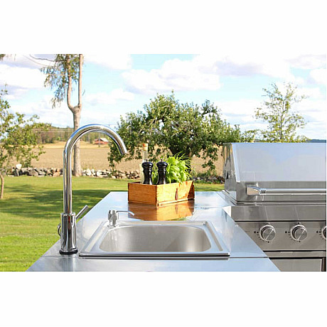 Myoutdoorkitchen -  Diskbänk classic line stainless 304SS för utekök