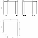 Myoutdoorkitchen -  Hörnmodul classic line stainless 304SS 90° large för utekök