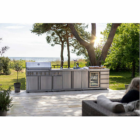 Myoutdoorkitchen -  Lådmodul classic line stainless 304SS för utekök