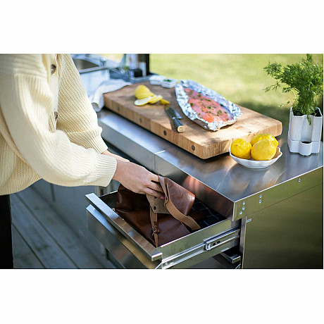 Myoutdoorkitchen -  Lådmodul classic line stainless 304SS för utekök