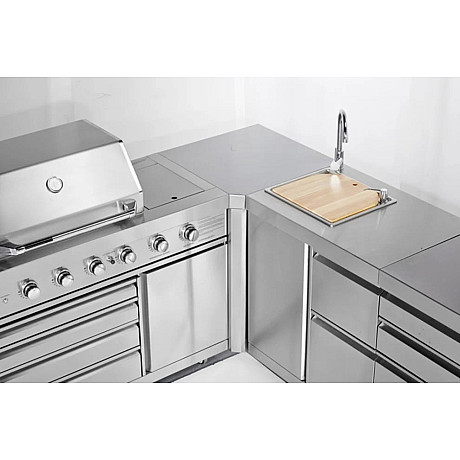Myoutdoorkitchen -  Hörnmodul classic line stainless 304SS 90° för utekök