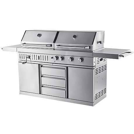 Myoutdoorkitchen - Stainless Collection - Fristående Gasol- och Kolgrill