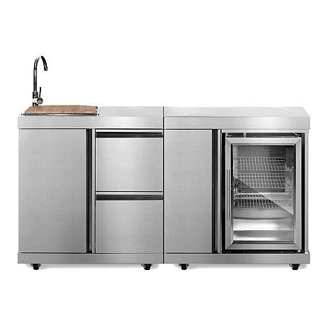Myoutdoorkitchen - Modul kyl & diskbänk, Duopaket