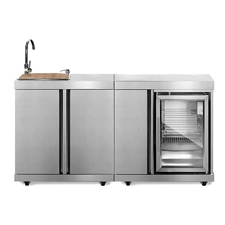 Myoutdoorkitchen - Modul kyl & diskbänk, Duopaket